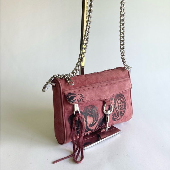 Rebecca Minkoff Dust Pink Genuine Leather Crossbody Shoulder Bag - Picture 4 of 14